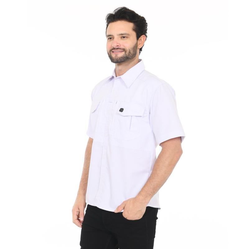 VICTO Kemeja V-Tac Lengan Pendek Workshirt