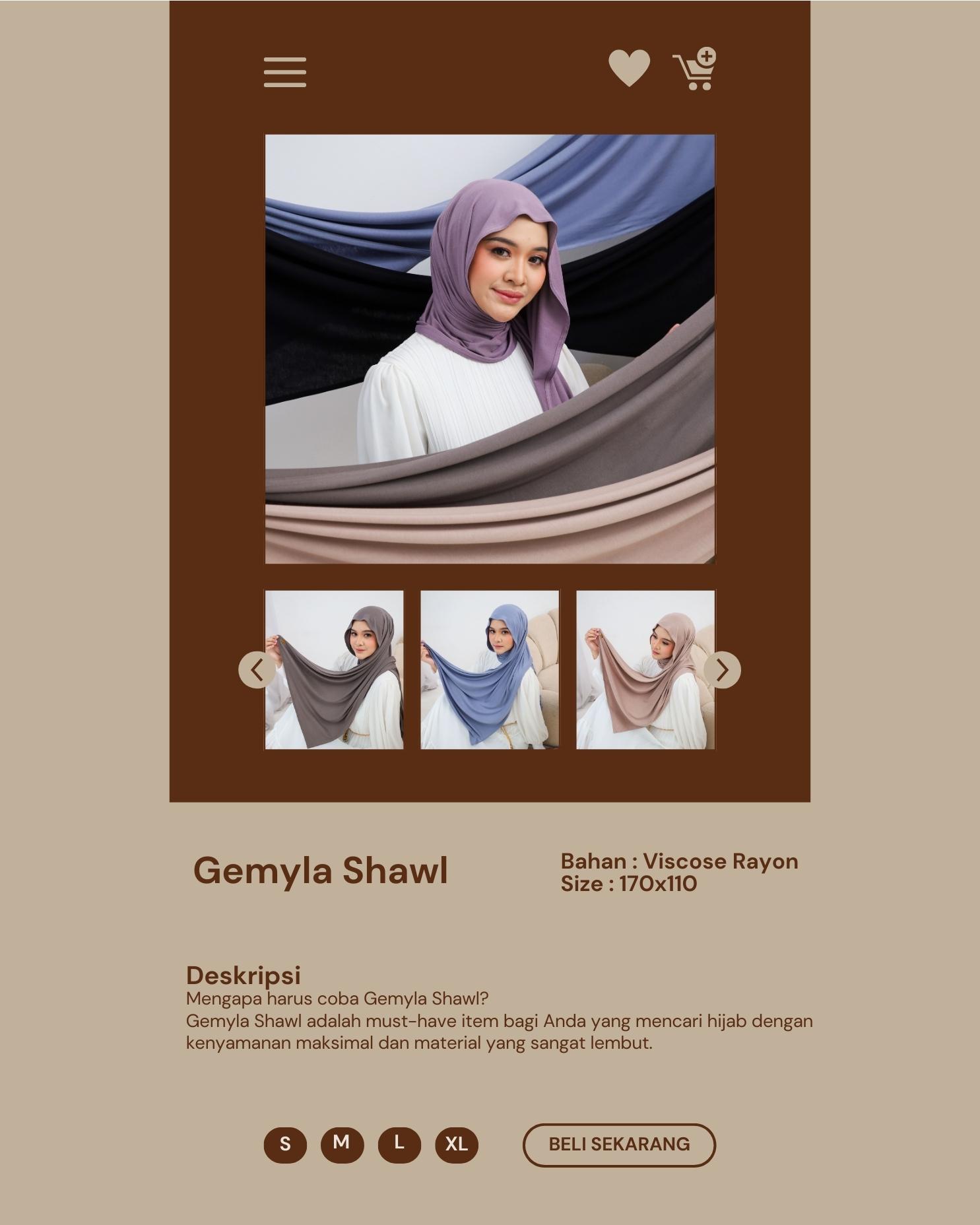 Kamila Scarf - Gemyla Shawl | Hijab Pashmina Rayon Viscose 170x70 | Hijab Ringan Nyaman untuk Formal & Harian Kamila Scarf - Gemyla Shawl | Hijab Pashmina Rayon Viscose 170x70 | Hijab Ringan Nyaman untuk Formal & Harian