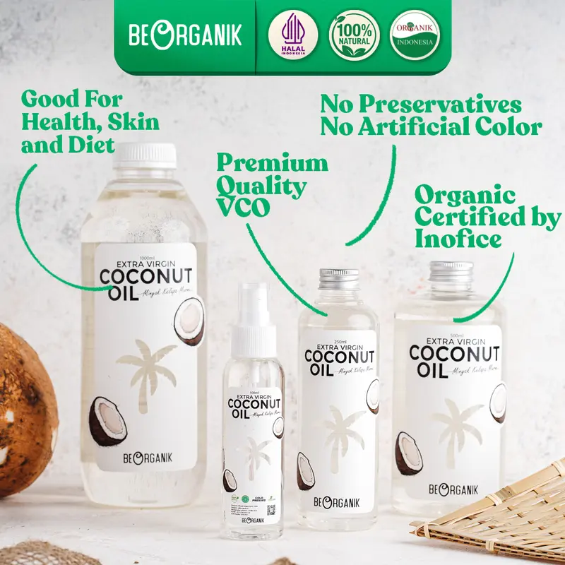 Extra Virgin Coconut Oil VCO 250ml - Minyak Kelapa Murni 100% Organik 2