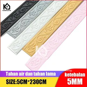 Wall Border List / Wallborder Foam 3D (2.3Meter) List dinding Bunga Wallpaper Kertas Motif Batik