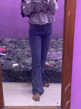 Product Review of Kivi Garment Jeans Cutbray Wanita Highwaist Jeans Cutbray Stylish, Cutbray Denim, Sentuhan Flare Klasik,Celana Wanita, Celana Panjang Stretchy (Melar) from ** ༘** ⋆** v**˚ ༘** ⋆** 3