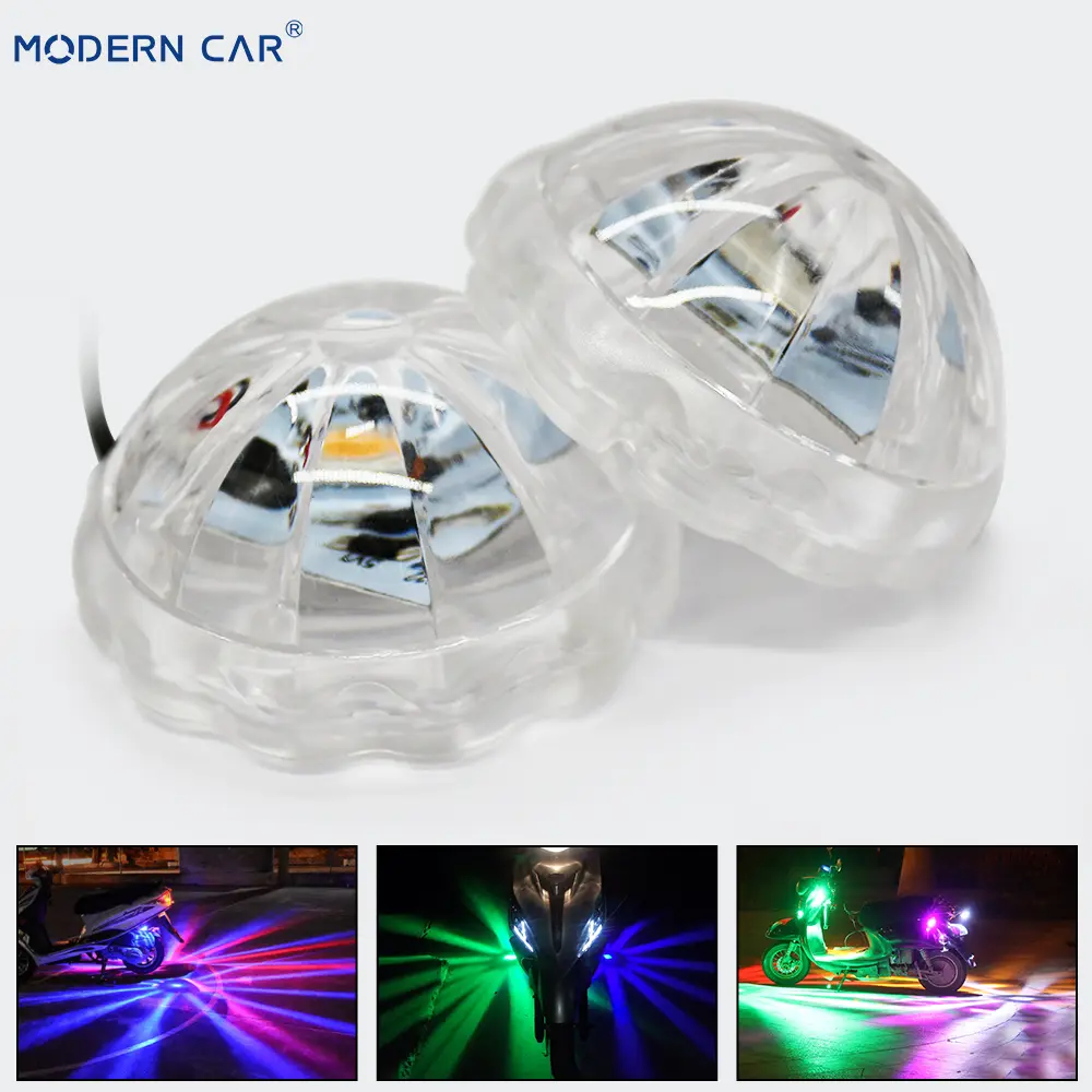 12V 24V Motorcycle Car Underglow Light Waterproof Motorcycle Led Lights Colorful Chassis Lights Rear Tail Lights Motorcycle Styling