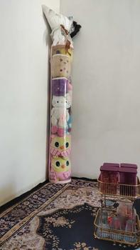 Product Review of [COD] Tidy Tribe Hadiah Doll Storage Bucket Gaya Ritsleting Transparan Tabung Storage Boneka Dengan Penutup 90/120/150CM Penyelenggara Berkapasitas Besar Dudukan Doneka from f**n 0