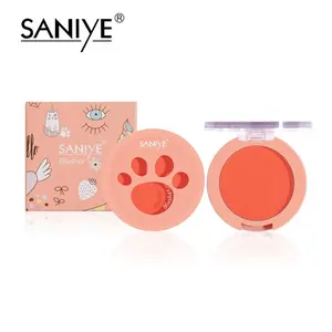 SANIYE 6 Color Blush Palette Cat Paw Blush Powder Makeup Wajah E0160