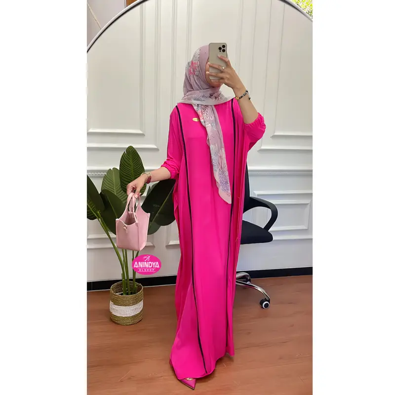 Anindya - Dress Best Seller Premium Gamis Kaftan Lebaran Wanita 4