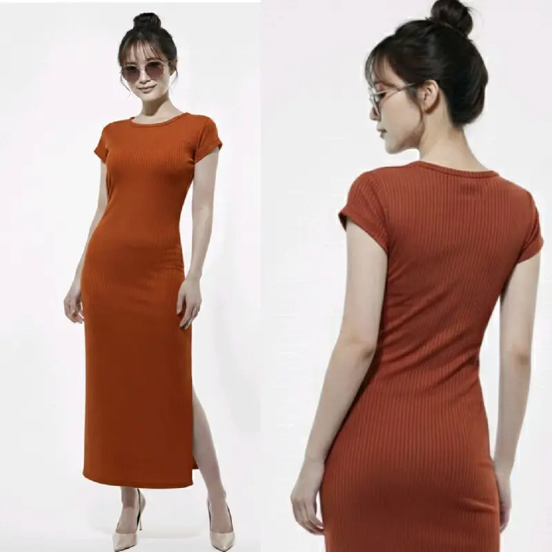 knee length dresses for ladies St. Yves Fly Blueble Midi Dress Lengan Pendek Wanita – Matahari.com main image 0