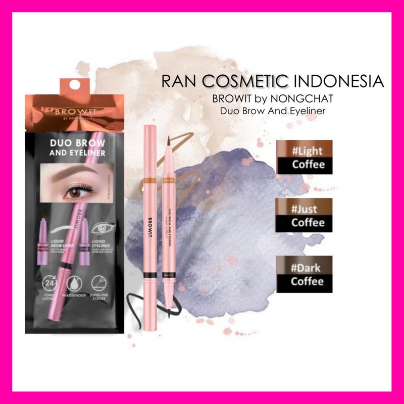 BROWIT DUO BROW AND EYELINER 2IN1 100% ORIGINAL