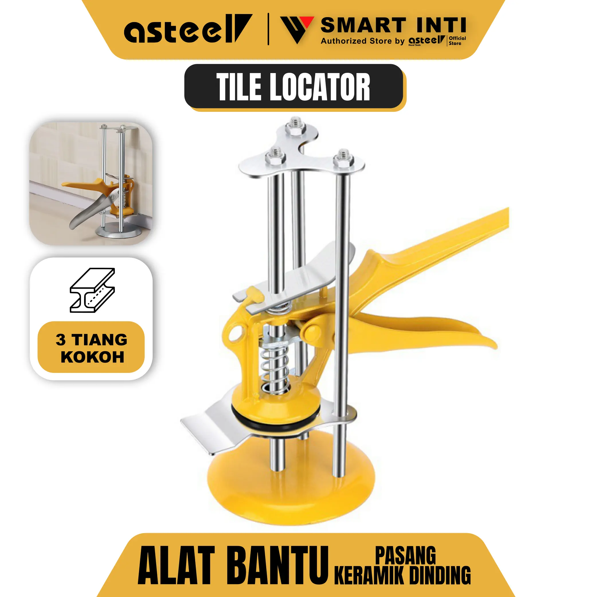 Tile locator wall - Alat bantu perata pasang kerami granit dinding