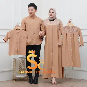Salsa sarimbit coupel keluarga terbaru set coupel keluarga cringkel mix borkat gamis lebaran mewah