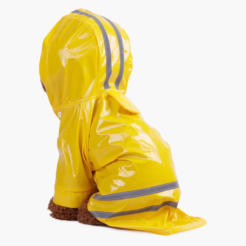 Product Introduction of Áo mưa cho chó, áo khoác phản quang PU, có mũ trùm đầu, chống gió, thích hợp cho chó và mèo, quần áo 12