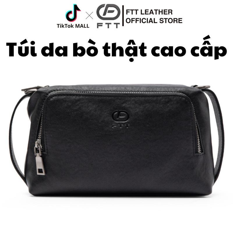  Túi Clutch Da Bò Cầm Tay Nam FTT Leather Tích Hợp Ngăn Đựng Thẻ Card Tiện Lợi 