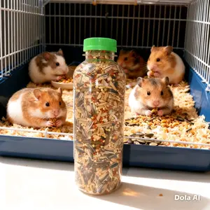 makanan hamster mix botol 200 gram