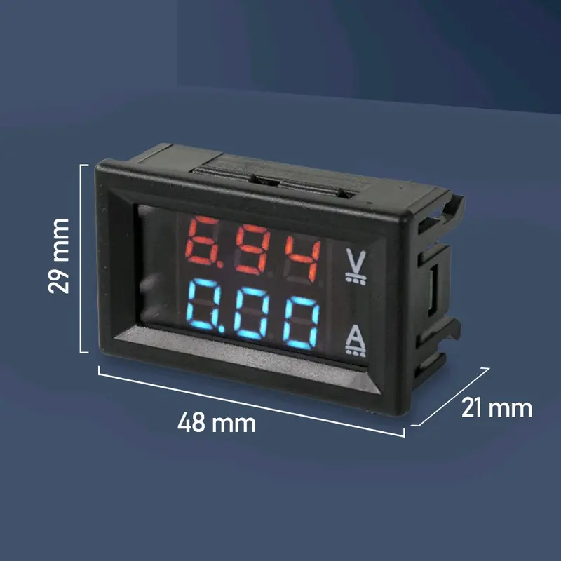 DC 100V 10A Dual Voltmeter Ammeter Digital DC 100V 10A 5