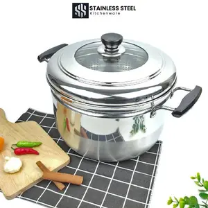 (S-JP) Panci Kukus Stainless Steel Dandang Panci Steamer Langseng Sarangan