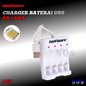 Charger Baterai AA AAA USB Plug Cas Baterai 1.2V Battery