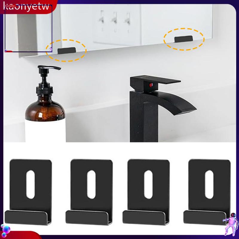 kaonyetw- Iron Mirror Support Bracket Rustproof Metal Mirror Clips for ...