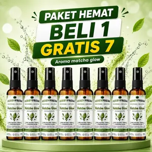 Beli 1 Gratis 7 HERBY FRESH Matcha Glow Deodorant Spray – Anti Bau Badan 24Jam & Ketiak Cerah