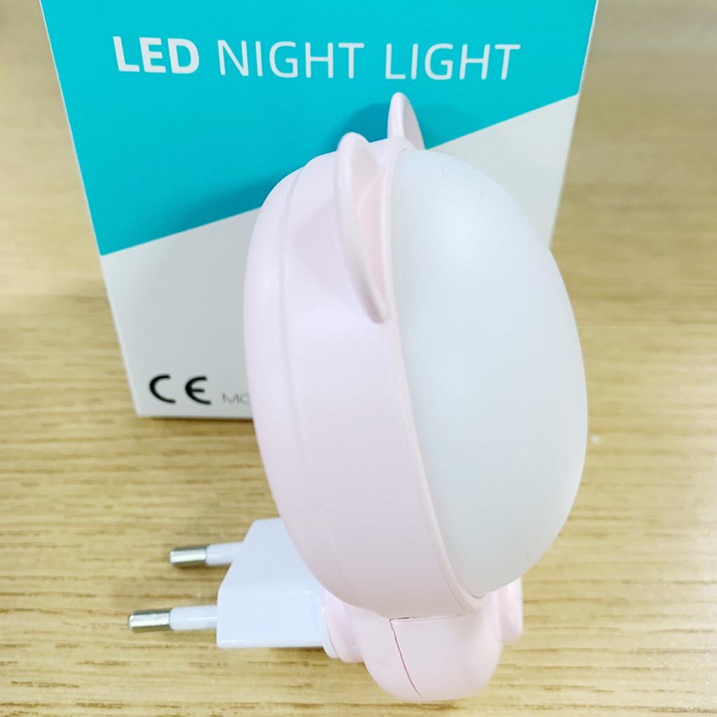 Lampu Tidur LED Beruang Hadiah untuk Bayi & Kekasih - Lampu Malam 2 Warna dengan Sensor Gerak, Cahaya Lembut Cegah Takut Gelap, Bantu Tidur Nyenyak