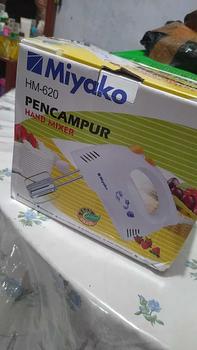 Product Review of HAND MIXER MIYAKO HM-620 HM 620 190 WATT Putih Listrik Pengaduk from D** i**L 0