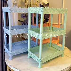 Rak Lotus Clio Lotus Susun 3 Rak Kosmetik Rak Makeup Rak Bumbu Rak Bedak