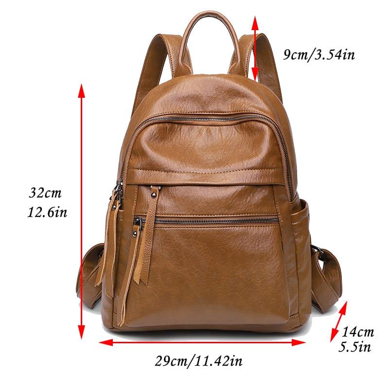 Product Introduction of Tas Ransel Bandoeng ID Kekinian Kulit Premium Fashion 2025 - Wanita sekolah Dewasa Backpack 6