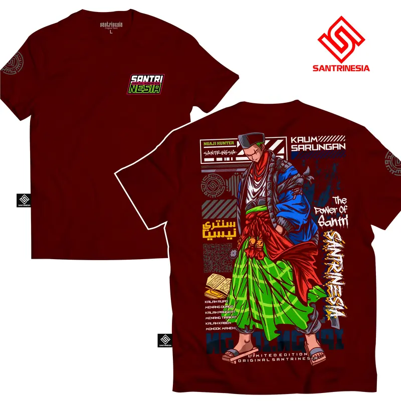 Kaos Santri Santrinesia Ngaji Hunter Nyantri v18 5