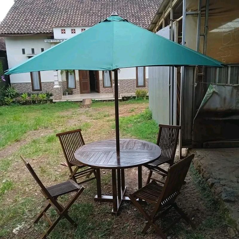 Meja Payung Outdoor Kayu Jati Furniture kursi terascantik 0
