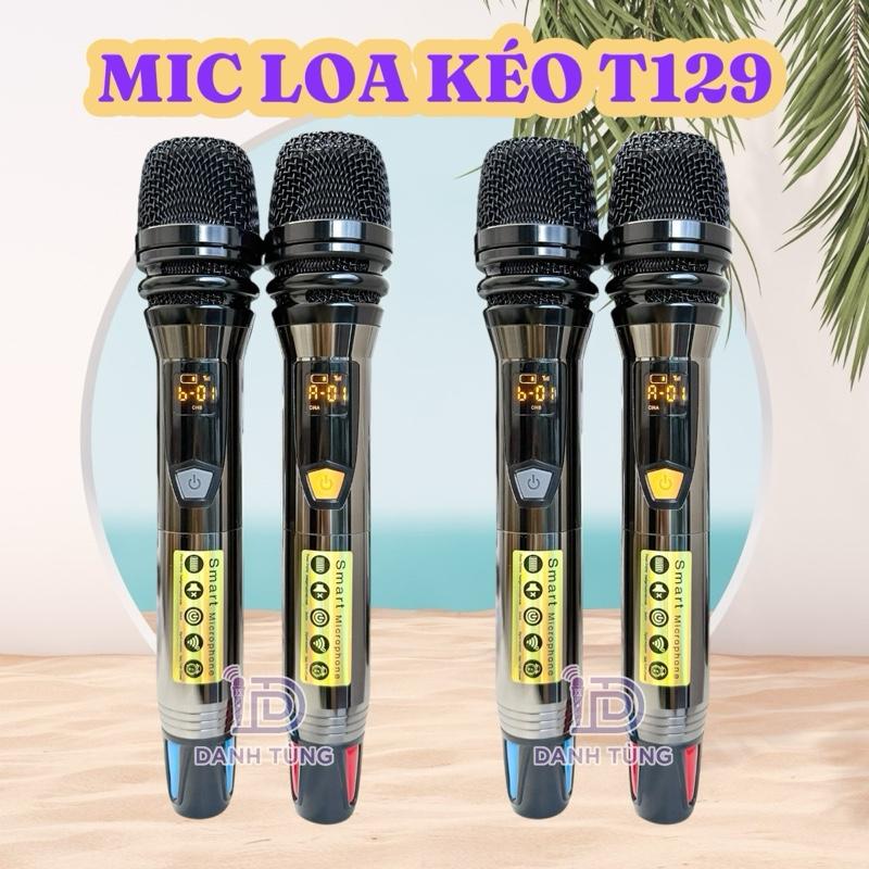 Mic Ráp Loa Kéo Cao Cấp Chống Hú T129 Củ Mic Từ Neo Thân Kim Loại Sóng Khoẻ Hát Nhẹ