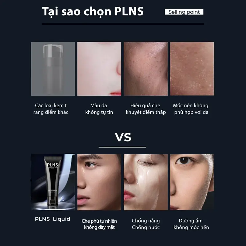 Kem Dưỡng Da Nam PLNS - Nâng Tông Tự Nhiên, Chống Nắng, Chống Nước, 50g [Thanh Toán Khi Nhận Hàng] 1