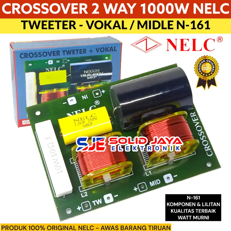 CROSSOVER TWEETER VOKAL 2 WAY N161 NELC - CROSSOVER 2 WAY NELC N-161 TWETER VOCAL MIDLE MIDEL TWITTER MIDDLE TWITER VOKAL MID HIGH HI MIDRANGE CROSOVER CROSOFER CROSSOFER KROSOFER KROSSOFER KROSSOVER KROSOVER PASIF 2 WAY NELC N 161 N-161 ASLI ORI ORIGINAL 0