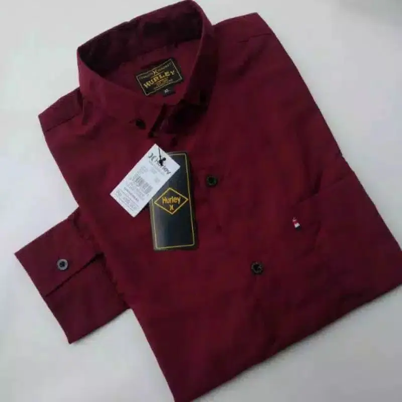 Kemeja pria / Kemeja Pria Lengan Panjang Kasual Polos 6