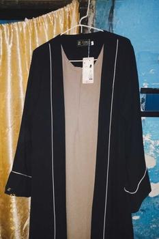Product Review of ZARQA - Luna Gamis 2 | Abaya gamis sisesa Two Tone List Bisban Polos Muslim Turki Dewasa Remaja Lebaran terbaru 2025 Crinkle Mewah Maxi abaya santri Airflow Simple from f**m 0