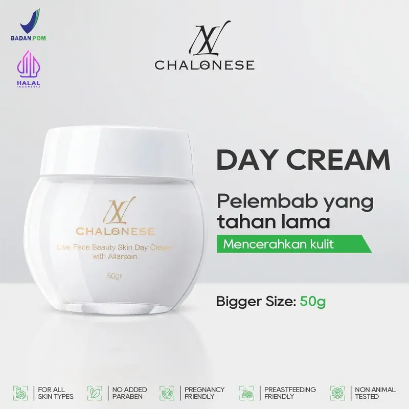 CHALONESE WHITENING&ANTI AGING SET (1SET MOISTURIZER+TONER) MEMBANTU MENGENCANGKAN WAJAH ,MELEMBABKAN WAJAH,ANTI KERUTAN Hitam Facial Pencerah Mencerahkan Perawatan Cleansing Muka Memutihkan 1