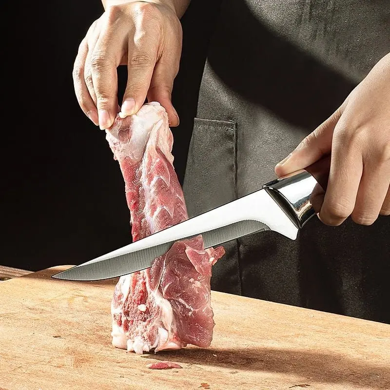 BONE KNIFE PISAU TULANG PISAU SURVIVAL PISAU DAGING PISAU KOKI PISAU JEPANG SUPER TAJAM PISAU AUTDOOR 2