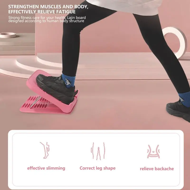 10 roda gigi Papan Refleksi Kaki / Alat Terapi Kaki/Slant Board Papan Miring Alat Kesehatan Calf Stretcher/ Layer Adjustable Slant Board Papan 4