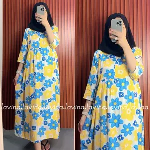 PAKET 2 PCS MIRANDA DRESS DASTER BY LAVINA LENGAN 3/4 DASTER RAYON ADEM Busui Bumil