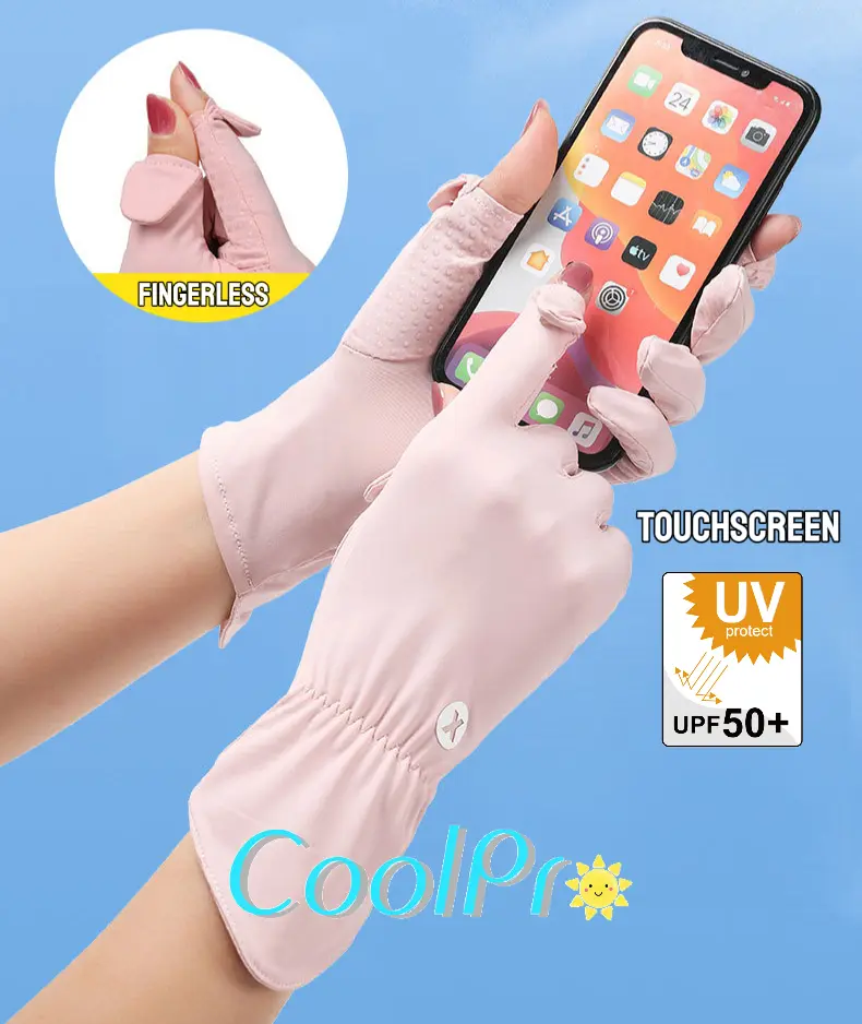 Coolpro Sarung Tangan Anti Sinar UV Wanita Motor Touchscreen HP