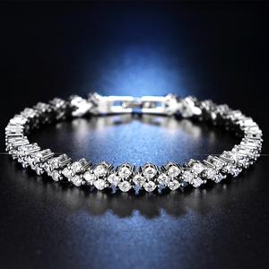 Dây tay trái tim La Mã zircon -diamond tennis bracelet- Phong cách nữ tính thanh lịch - Phối đồ đa năng