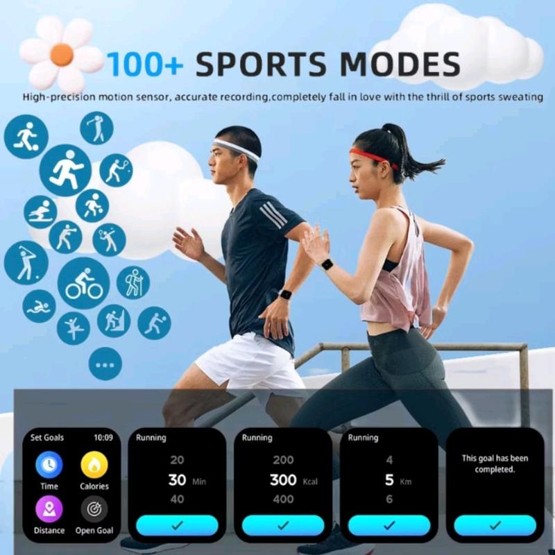 TERMURAH Jam Tangan Android Layar Sentuh Anti Air Smartwatch Pria Wanita Elegan Mewah Keren Kesehatan 6