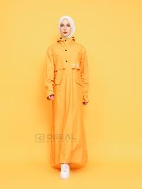 Gambar OSEAL Jas Hujan Wanita Gamis Muslimah Jumbo Full Seal Althea Series Kuning - Kuning, Allsize dari Oseal Rainwear Kab. Bandung 1 Tokopedia