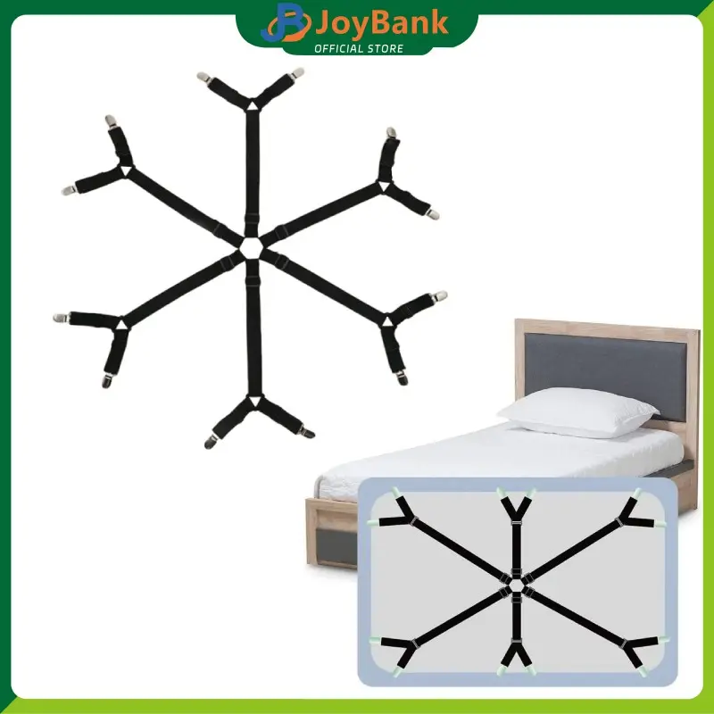 Jepitan Sprei Besi Bed Sheet Grip untuk Mencegah Sprei Bergeser di Kasur Rumah Tangga Hotel Kost Pengait Pengunci Sprei
