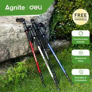 Agnite x Vusign Spanspace Tongkat Gunung / Tracking Pole Aluminum Alloy 4*4*65CM VS4061 tongkat  daki
