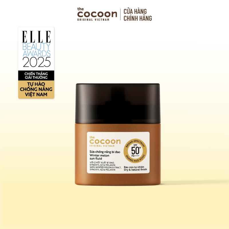 MINISIZE Sữa chống nắng bí đao - Ráo mịn tự nhiên SPF 50+ UVA – PF 62.6 Cocoon 15ml
