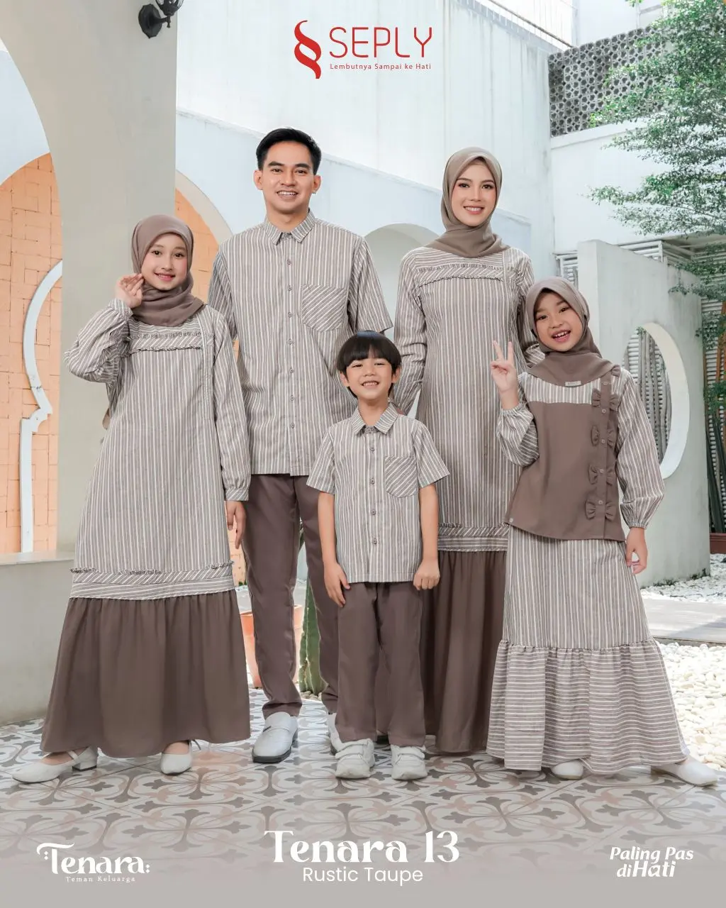Jual Sarimbit Seply Tenara 13 Rustic Taupe Gamis Nara 13 Nara Kids 13 Koko Kaseo 250 Kliko 187 Ready