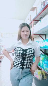 Product Review of Suzan Blouse Kemeja Mix Cotton Knit - Rajut Korea Style Atasan Wanita TM 70135 from h**i 2