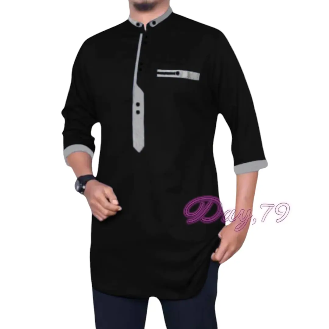 Kemeja Kokomuslim Pria Tangan 3/4 Ukuran L,XL