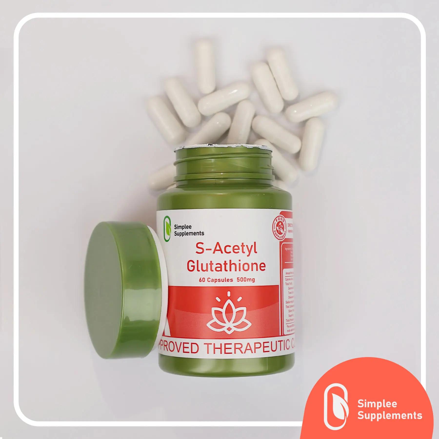 s-acetyl glutathione supplements Simplee Supplements , S-Acetyl Glutathione 500 mg x 60 Capsules- Trendyol main image 0