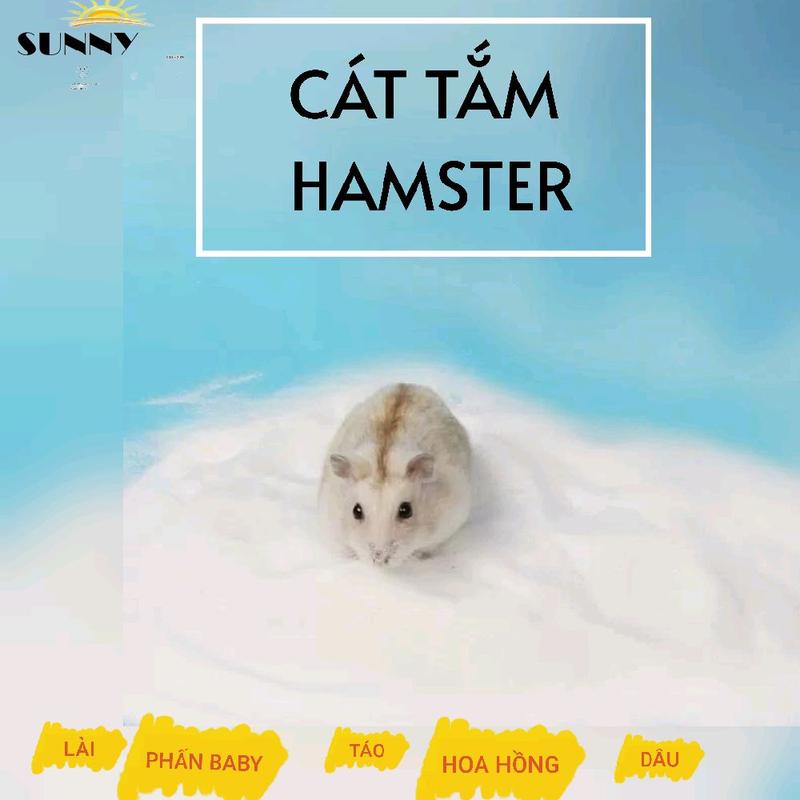   Sỉ-Lẻ  Cát tắm thơm mịn cho hamster  đóng gói 1kg  