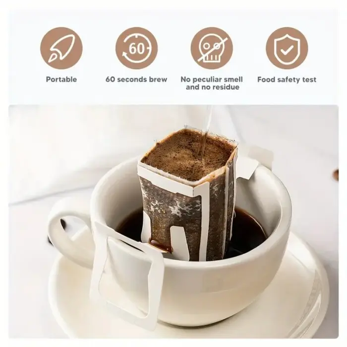 Paper Drip Bag Ear Hanging No Glue Kertas Penyaring Filter Kopi 4
