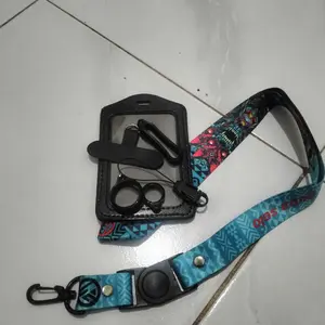 [SO-BH] Lanyard Craft Custom Nama Wolf Series Request Nama Satuan Gantungan Card Holder Tali Lanyard 2cm